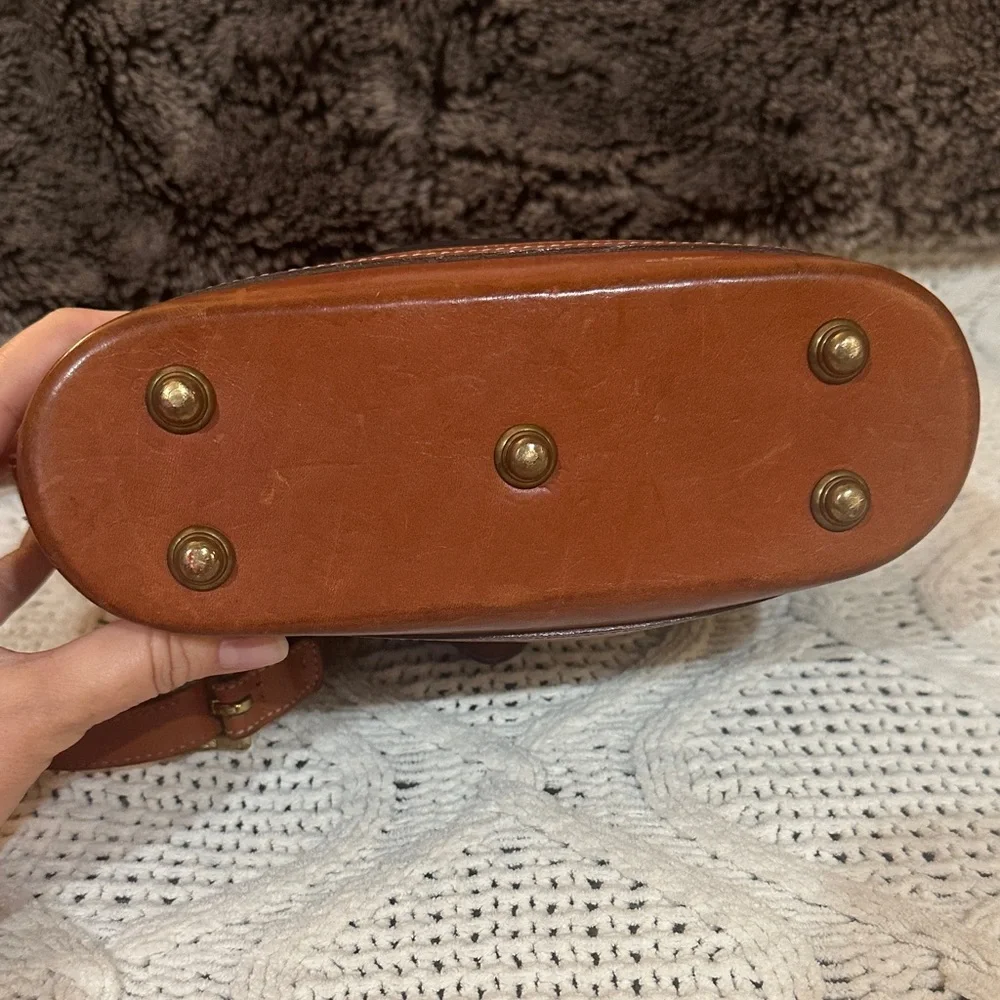 Dooney & Bourke Black and Brown Leather Satchel
